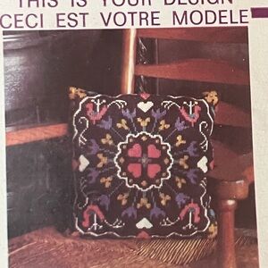 Colorful Embroidered Cushion Cover Needlepoint Kit